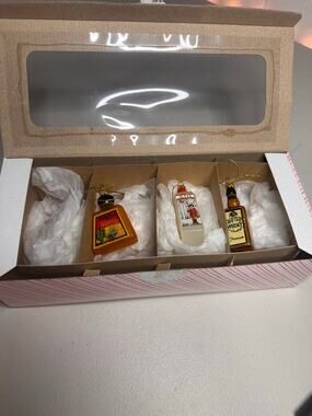 Sur La Table Glass Spirits Christmas Ornaments Set of 3 Hand Painted Poland